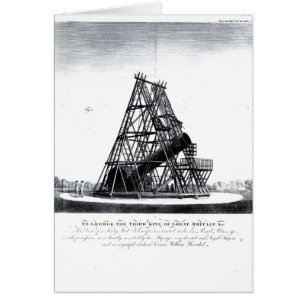 William Herschels Forty fot teleskop Hälsningskort