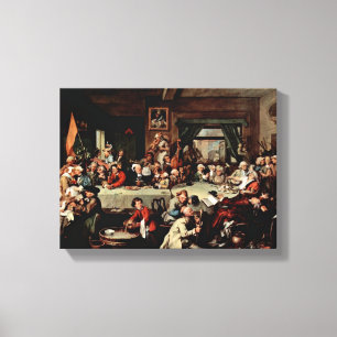 William Hogarth - banketten Canvastryck