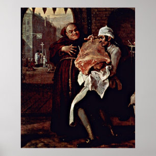 William Hogarth's rosta beef från Old England Poster