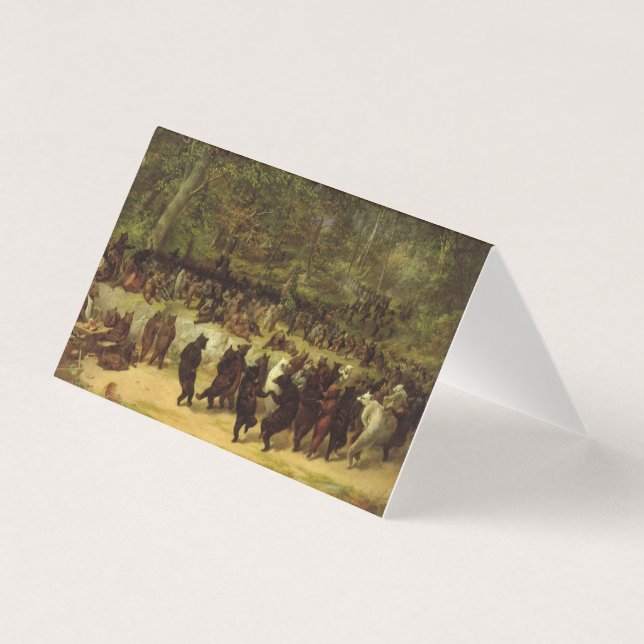 William Holbrook Beard - Bear Dance Kort (Framsida)