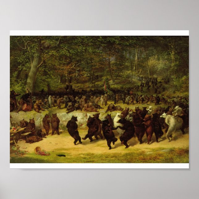 William Holbrook Beard - Bear Dance Poster (Framsidan)