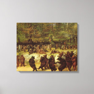 William Holbrook Beard - björndansen Canvastryck