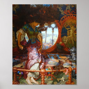 William Holman Hunt - Dam i Shalott Poster