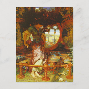 William Holman Hunt Dam i Shalott Vykort