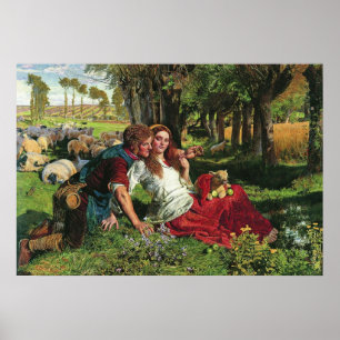 William Holman Hunt Hireling Shepherd Poster