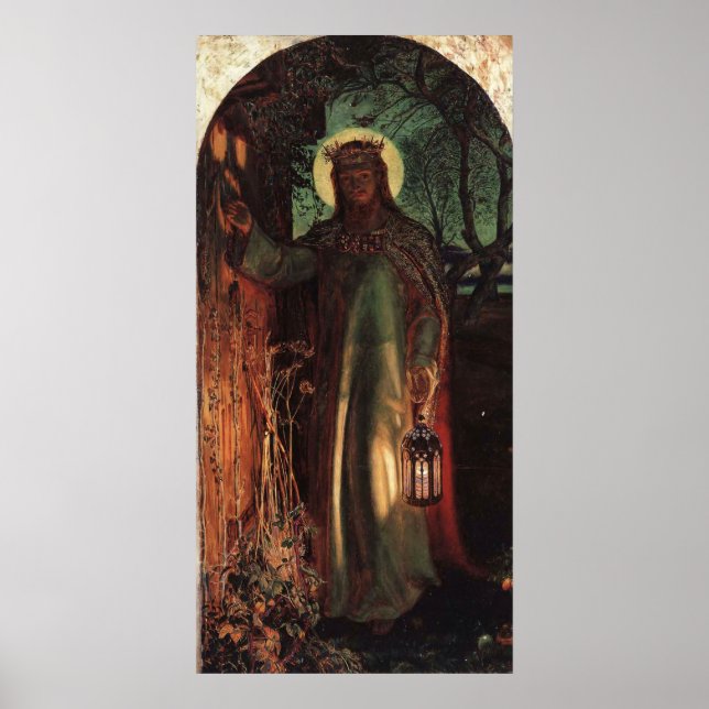 William Holman Hunt Light of the World Poster (Framsidan)