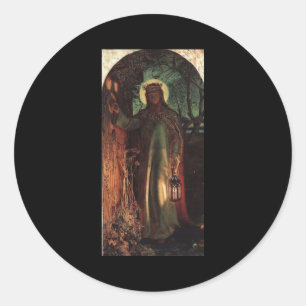 William Holman Hunt Light of the World Runt Klistermärke