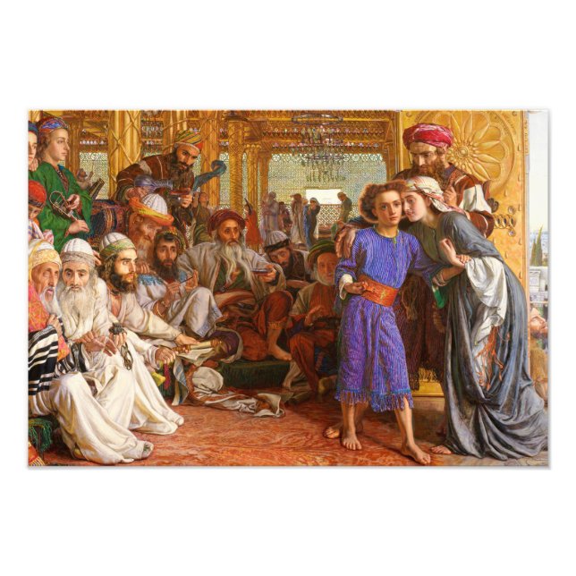 William Holman Hunt - The Finding of the Savior Fototryck (Framsidan)