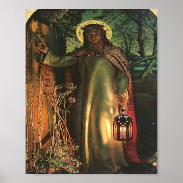 William Holman Hunt the Light of the World Poster (Framsidan)