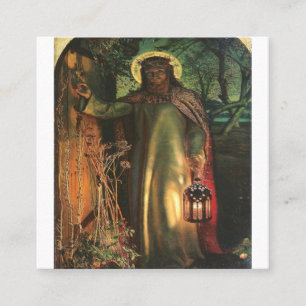 William Holman stöter på världens ljus Fyrkantigt Visitkort