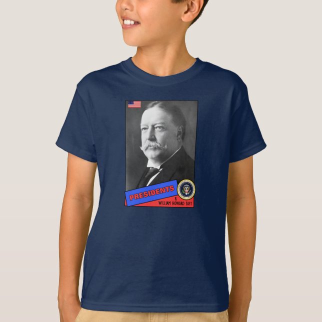 William Howard Taft Basebollkort Tee Shirt (Framsida)
