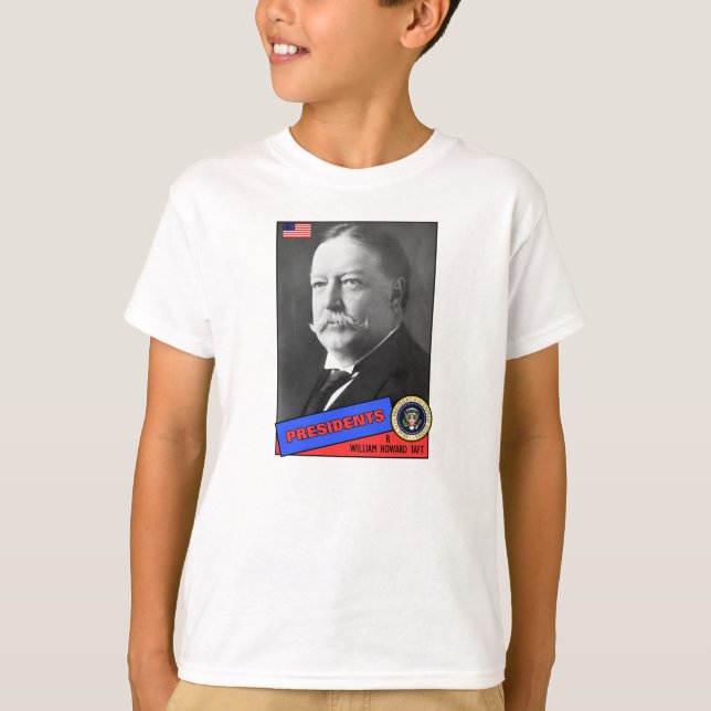 William Howard Taft Basebollkort Tee Shirt (Framsida)