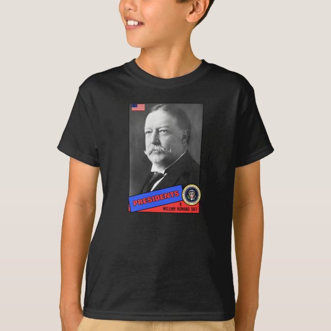 William Howard Taft Basebollkort Tee Shirt (Framsida)