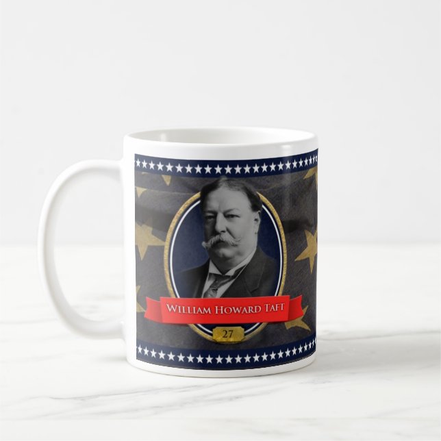 William Howard Taft historisk mugg (Vänster)