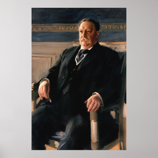WILLIAM HOWARD TAFT Porträtt av Anders L. Zorn Poster (Framsidan)