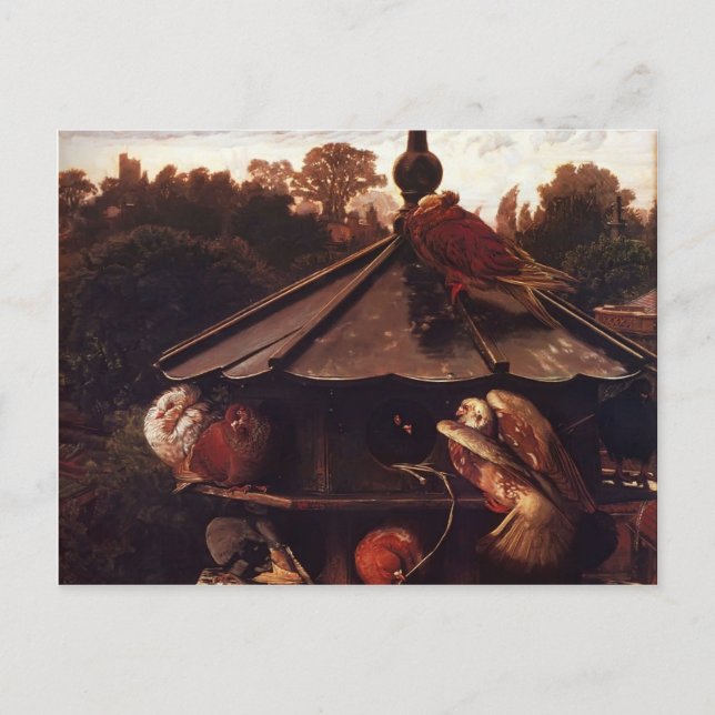 William Hunt- Festival of St. Swithin,Dovecote Vykort (Framsida)