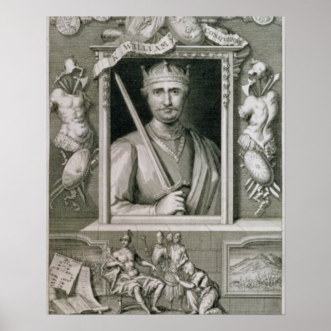 William I the Conqueror (1027-87) Kung of England Poster (Framsidan)