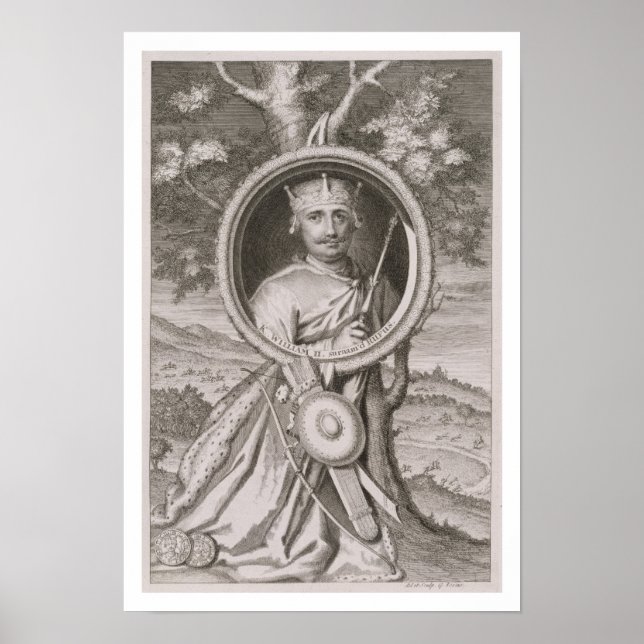 William II 'Rufus' (c.1056-1100) Kung of England f Poster (Framsidan)