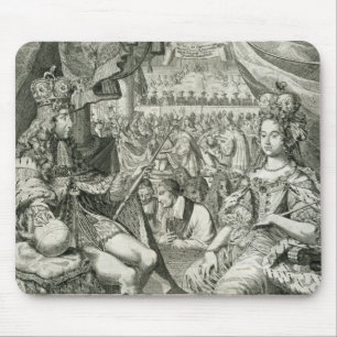 William III (1650-1702) och Mary II (1662-94) kung Musmatta