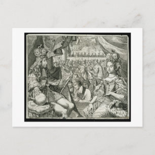 William III (1650-1702) och Mary II (1662-94) Kung Vykort