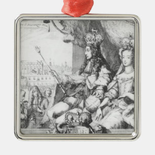 William III och Mary II Julgransprydnad Metall