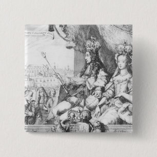William III och Mary II Knapp