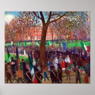 William J. Glackens Parad, Washington Square Poster