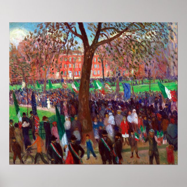 William J. Glackens Parad, Washington Square Poster (Framsidan)