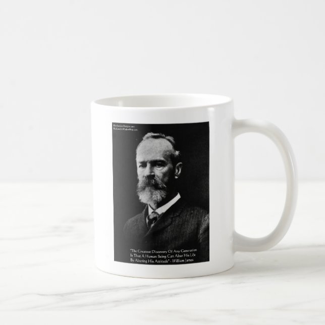 William James "Attityd" Visdomspresenter & Kort Kaffemugg (Höger)