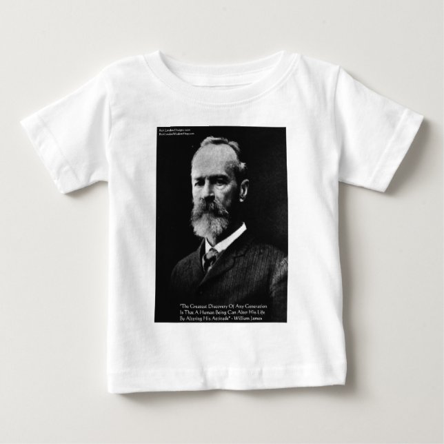 William James "Attityd" Visdomspresenter & Kort Tee Shirt (Framsida)