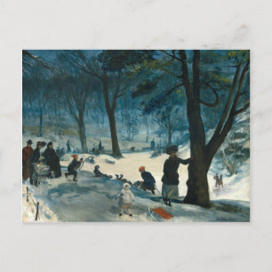 William James Glackens Central Park Winter Vykort