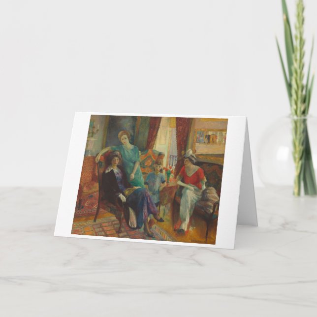 William James Glackens Tack för ditt kort (Framsida)