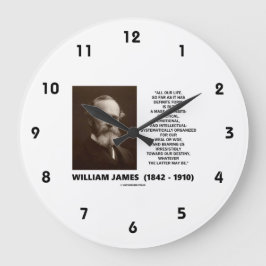 William James Mass of Habits Destiny Quote Stor Klocka