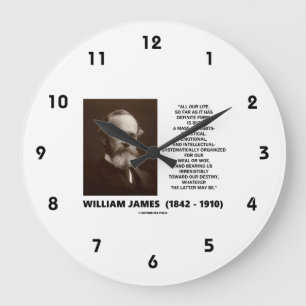 William James Mass of Habits Destiny Quote Stor Klocka