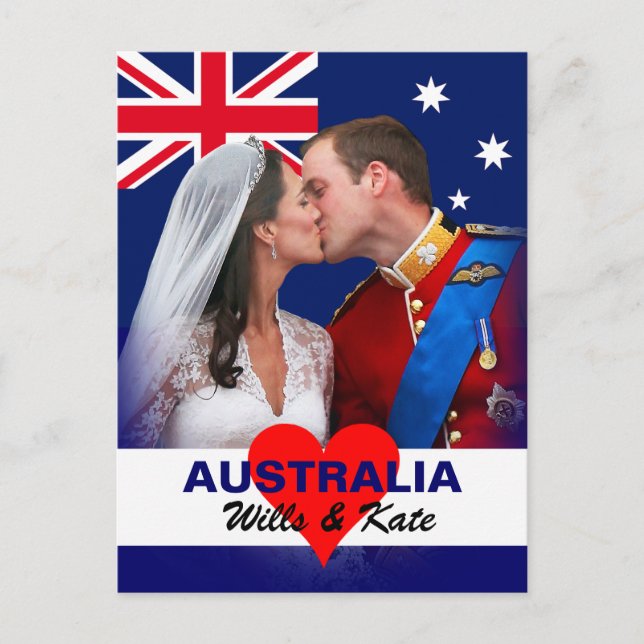 William & Kate - Australiens vykort (Framsida)