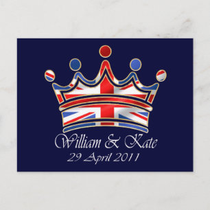 William & Kate Bröllop Vykort