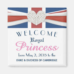 William & Kate - jubileums- gåva för kunglig baby Magnet