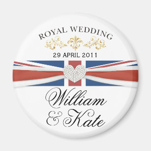 William & Kate - jubileums- gåva för kungligt Magnet