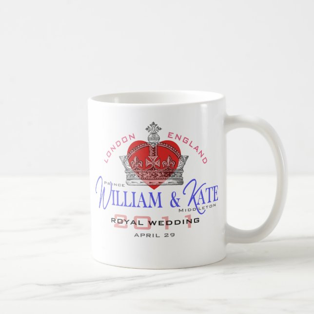 William & Kate kungligt bröllop Kaffemugg (Höger)