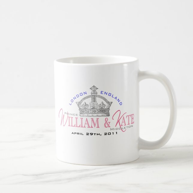 William & Kate kungligt bröllop Kaffemugg (Höger)