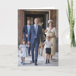 William, Kate och Children Kort