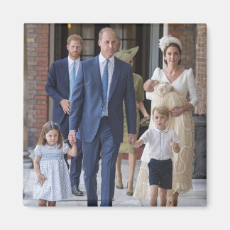 William, Kate och Children Magnet