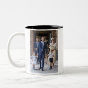 William, Kate och ungar Två-Tonad Mugg