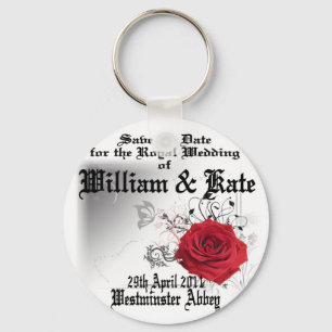 William & Kate Royal Bröllop Collectibles Souvenir Nyckelring