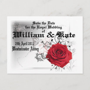 William & Kate Royal Bröllop Collectibles Souvenir Vykort