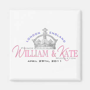 William & Kate Royal Bröllop Magnet