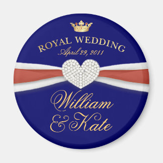 William & Kate - Royal Bröllop minneshögste Gift Magnet