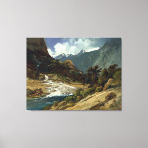 William Keith Hetch Hetchy Side Canyon I Canvastryck