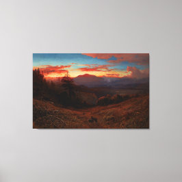 William Keith_Sunset på Mount Diablo Canvastryck