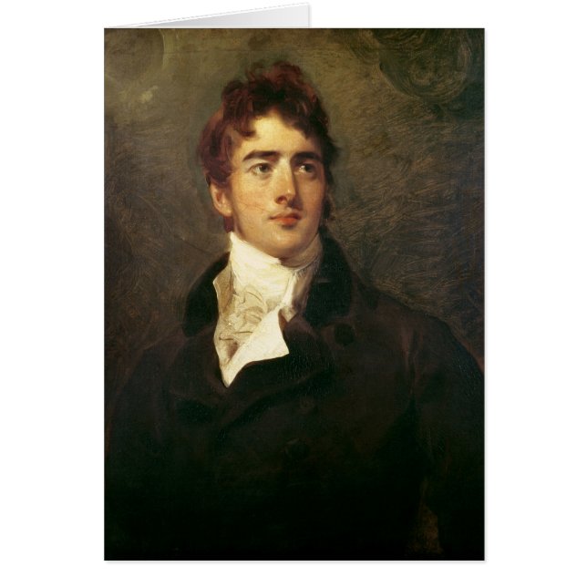William Lamb, 2nd Viscount Melbourne Hälsningskort (Framsidan)